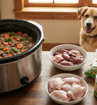 Slow Cooker Homemade Dog Food Recipe Ingredients 333x360